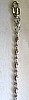 White Gold Moon-Cut 1+1 Chain 18"
